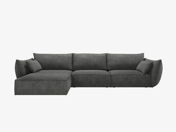 Large Corner Sofa with Deep Seating & Modern Cubic Design W308