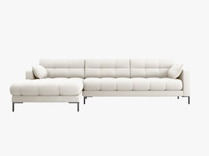 Modern Corner Sofa – Quilted Bubble Design L-Shaped Couch W293