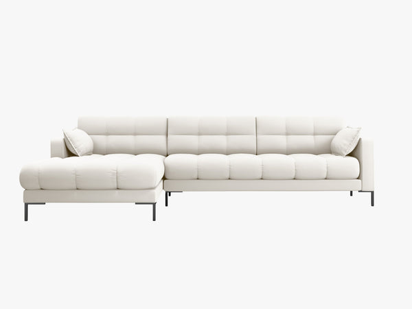 Modern Corner Sofa – Quilted Bubble Design L-Shaped Couch W293