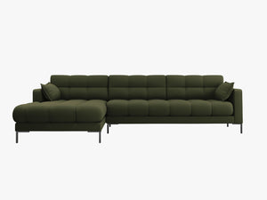 Modern Corner Sofa – Quilted Bubble Design L-Shaped Couch W293