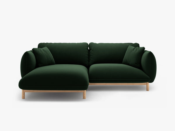 Modern Corner Sofa – Curved Scandinavian Style L-Shaped Couch W220