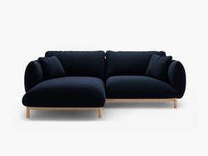 Modern Corner Sofa – Curved Scandinavian Style L-Shaped Couch W220