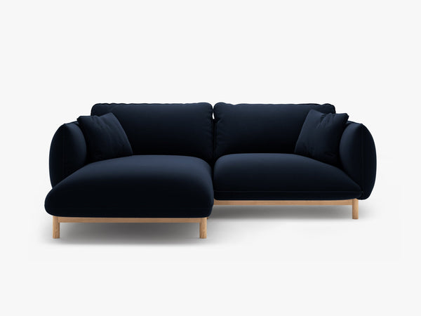 Modern Corner Sofa – Curved Scandinavian Style L-Shaped Couch W220