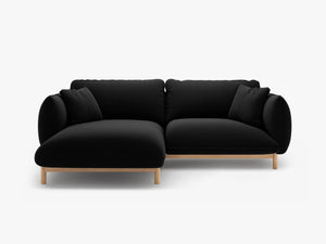 Modern Corner Sofa – Curved Scandinavian Style L-Shaped Couch W220