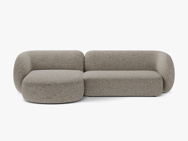 Corner Sofa with Chaise Lounge & Modern Curved Design W285