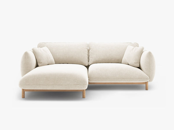 Modern Corner Sofa – Curved Scandinavian Style L-Shaped Couch W220