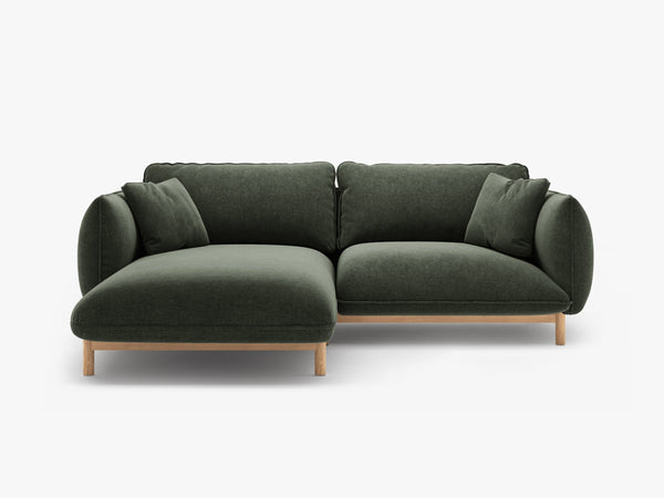 Modern Corner Sofa – Curved Scandinavian Style L-Shaped Couch W220