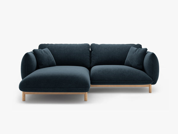 Modern Corner Sofa – Curved Scandinavian Style L-Shaped Couch W220