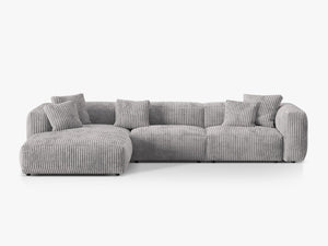 Modern Corner Sofa with Ultra-Soft Seating & Spacious Design W330