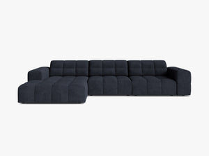 Corner Sofa with Deep Seating & Tufted Modern Design W294