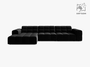 Corner Sofa with Deep Seating & Tufted Modern Design W294