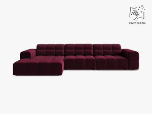 Corner Sofa with Deep Seating & Tufted Modern Design W294