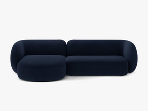 Corner Sofa with Chaise Lounge & Modern Curved Design W285