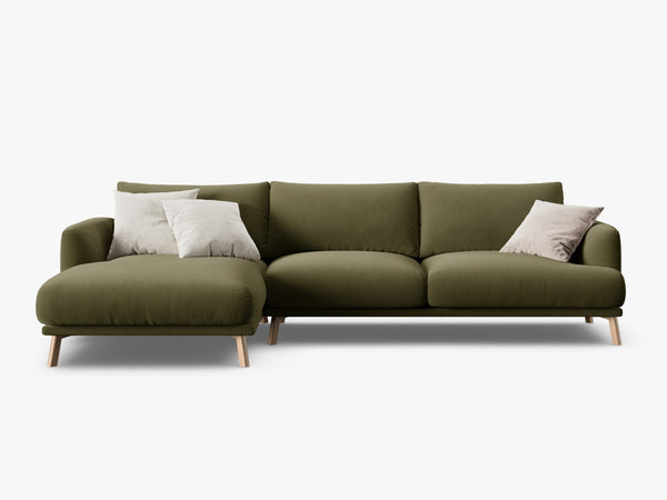 Modern Corner Sofa – Minimalist L-Shaped Upholstered Couch W285