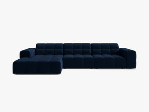 Corner Sofa with Deep Seating & Tufted Modern Design W294
