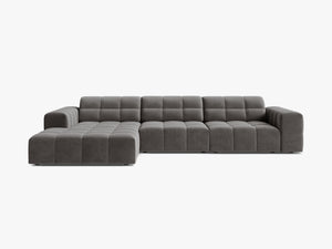 Corner Sofa with Deep Seating & Tufted Modern Design W294