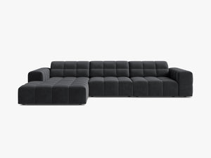 Corner Sofa with Deep Seating & Tufted Modern Design W294