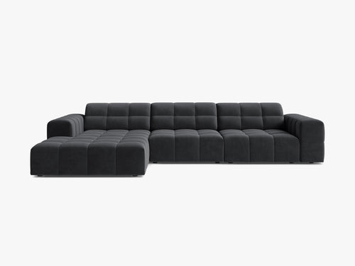 Corner Sofa with Deep Seating & Tufted Modern Design W294