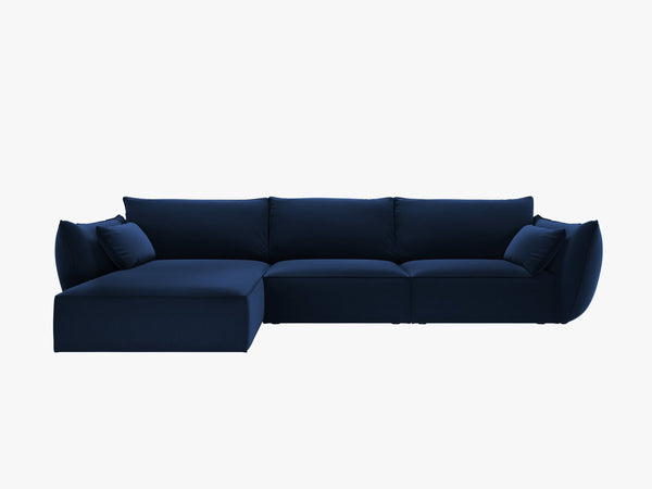 Large Corner Sofa with Deep Seating & Modern Cubic Design W308