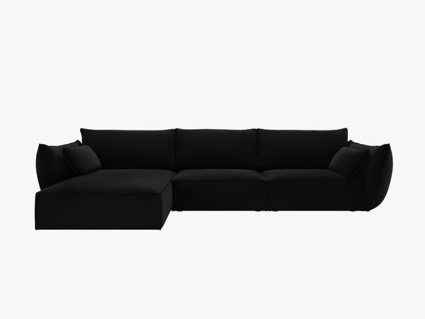 Large Corner Sofa with Deep Seating & Modern Cubic Design W308