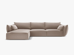 Large Corner Sofa with Deep Seating & Modern Cubic Design W308