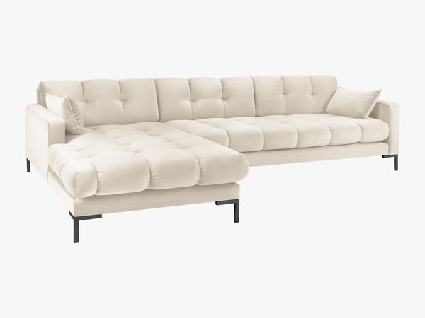 Modern Corner Sofa – Quilted Bubble Design L-Shaped Couch W293