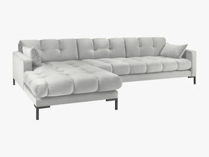 Modern Corner Sofa – Quilted Bubble Design L-Shaped Couch W293