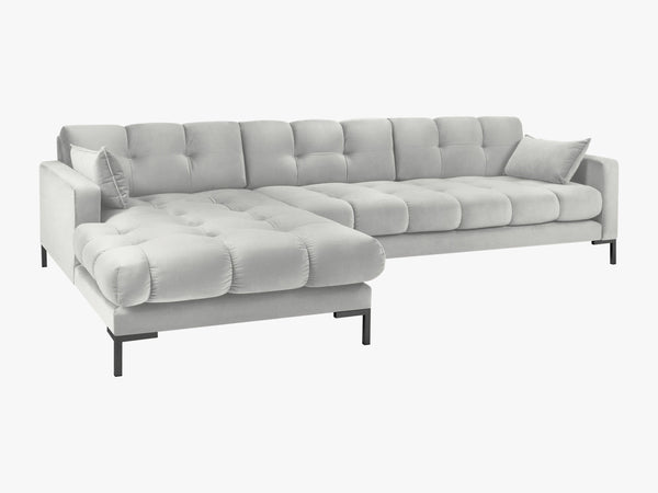 Modern Corner Sofa – Quilted Bubble Design L-Shaped Couch W293