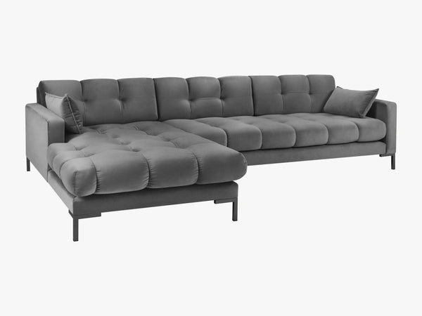 Modern Corner Sofa – Quilted Bubble Design L-Shaped Couch W293