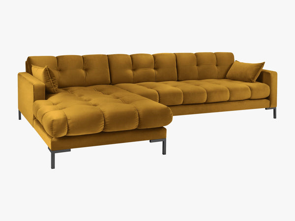 Modern Corner Sofa – Quilted Bubble Design L-Shaped Couch W293
