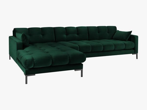 Modern Corner Sofa – Quilted Bubble Design L-Shaped Couch W293