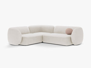 Corner Sofa with Modern Curved Design & Spacious Seating W252
