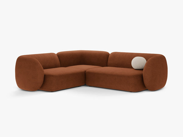 Corner Sofa with Modern Curved Design & Spacious Seating W252