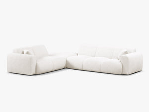 Large Corner Sofa with Rounded Design & Deep Comfort W315