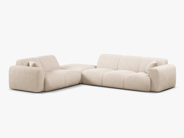 Large Corner Sofa with Rounded Design & Deep Comfort W315