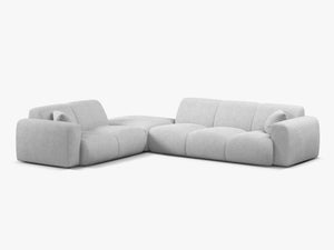 Large Corner Sofa with Rounded Design & Deep Comfort W315