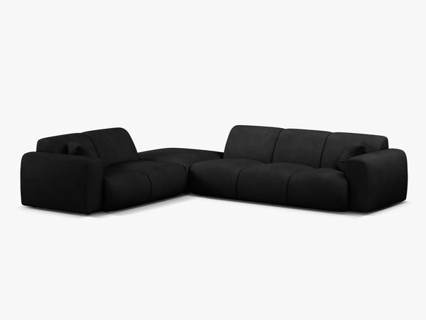 Large Corner Sofa with Rounded Design & Deep Comfort W315