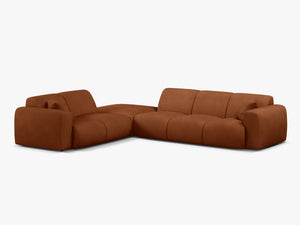 Large Corner Sofa with Rounded Design & Deep Comfort W315