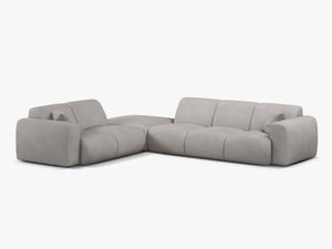 Large Corner Sofa with Rounded Design & Deep Comfort W315
