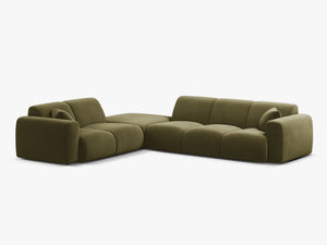 Large Corner Sofa with Rounded Design & Deep Comfort W315