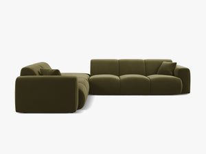 Large Corner Sofa with Rounded Design & Deep Comfort W315