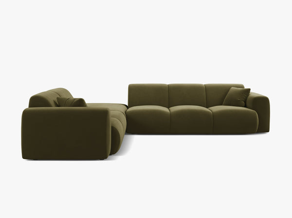 Large Corner Sofa with Rounded Design & Deep Comfort W315