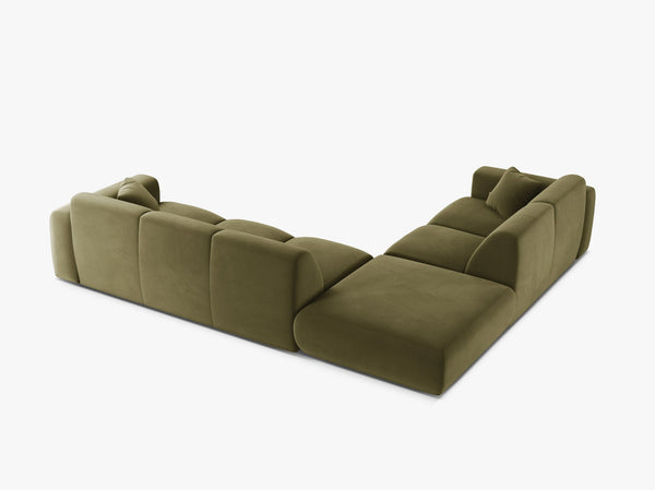 Large Corner Sofa with Rounded Design & Deep Comfort W315