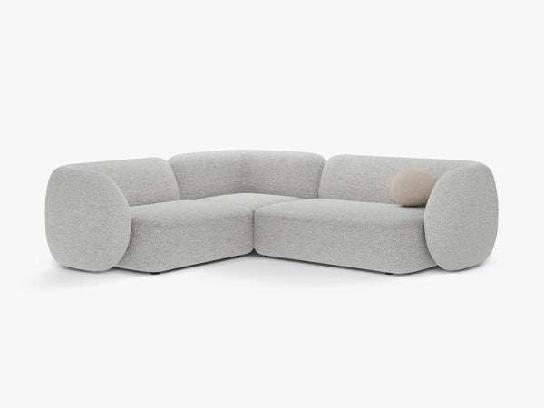Corner Sofa with Modern Curved Design & Spacious Seating W252