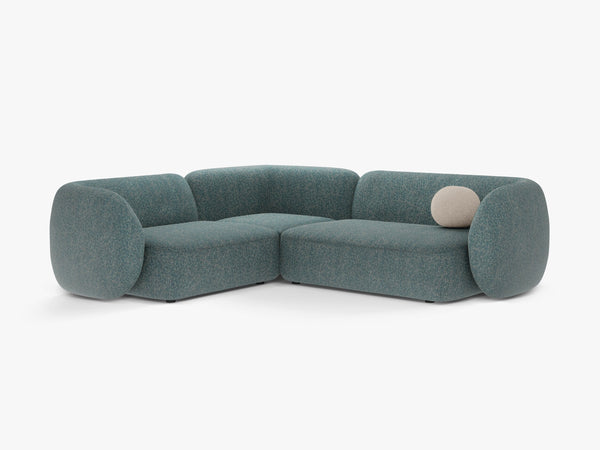 Corner Sofa with Modern Curved Design & Spacious Seating W252