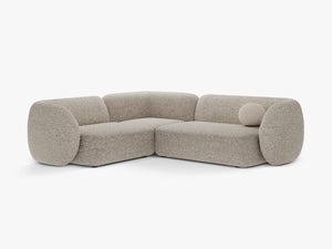 Corner Sofa with Modern Curved Design & Spacious Seating W252
