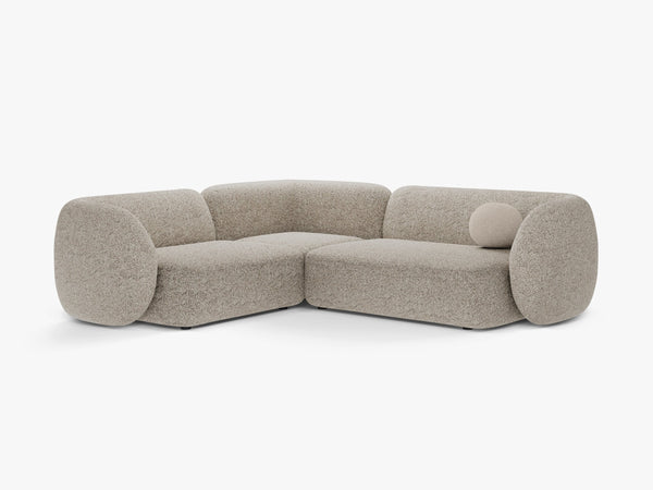 Corner Sofa with Modern Curved Design & Spacious Seating W252