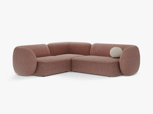 Corner Sofa with Modern Curved Design & Spacious Seating W252