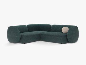 Corner Sofa with Modern Curved Design & Spacious Seating W252