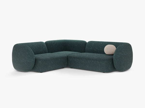 Corner Sofa with Modern Curved Design & Spacious Seating W252